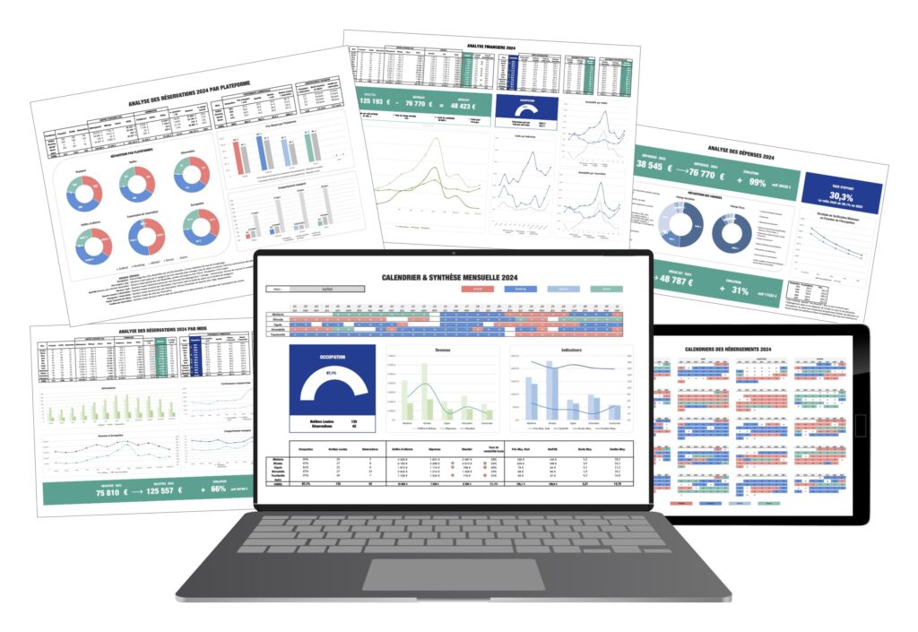Tableau de Bord Excel pour la Gestion Locative Saisonnière